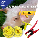 पनरोक इलेक्ट्रॉनिक कान टैग आरएफआईडी पशु ISO11784 50 पीसी