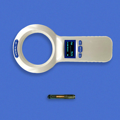 OLED स्क्रीन RFID हैंडहेल्ड रीडर 1000 रिकॉर्ड्स डेटा स्टोरेज 3 AA पावर सप्लाई