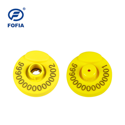 Iso11784/5 सुअर इलेक्ट्रॉनिक ईयर टैग LF FDX-B 134.2khz पशुधन के लिए