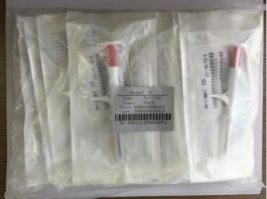 ISO11784/5 FDX-B मानक RFID पशु आईडी माइक्रोचिप डिस्पोजेबल सिरिंज चिप्स अद्वितीय डेटा सुरक्षा