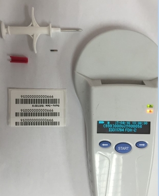 ISO11784/5 FDX-B मानक RFID पशु आईडी माइक्रोचिप डिस्पोजेबल सिरिंज चिप्स अद्वितीय डेटा सुरक्षा