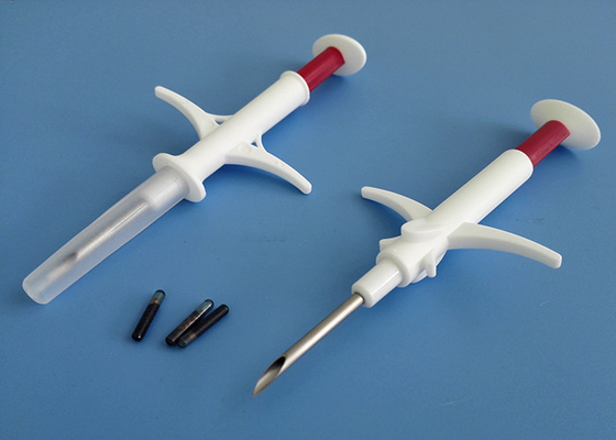 इंजेक्शन योग्य ट्रांसपोंडर पालतू जानवरों की पहचान माइक्रोचिप प्रत्यारोपण कुत्तों के लिए आईसीएआर प्रमाण पत्र माइक्रोचिप के साथ कुत्तों के लिए