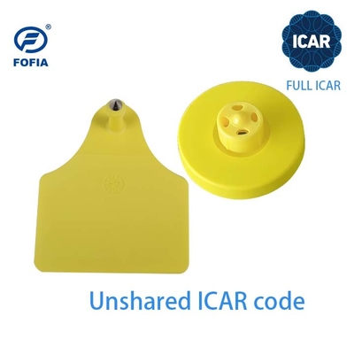 ICAR 125KHZ/134.2KHZ आरएफआईडी पशु कान टैग इलेक्ट्रॉनिक आरएफआईडी पशु ट्रैकिंग के लिए कम आवृत्ति