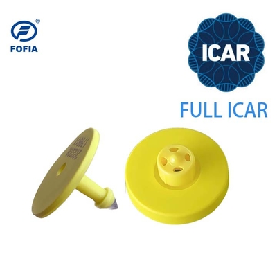ICAR 125KHZ/134.2KHZ आरएफआईडी पशु कान टैग इलेक्ट्रॉनिक आरएफआईडी पशु ट्रैकिंग के लिए कम आवृत्ति