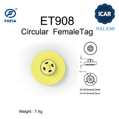 BLE रीडर समर्थन के साथ पशु पहचान के लिए पूर्ण ICAR ET908 परिपत्र कान टैग ISO11784/5 Unshared ICAR कोड