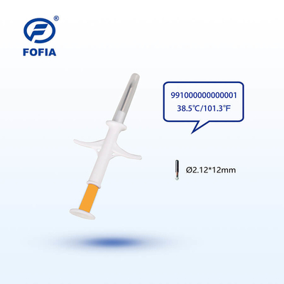 ISO11784/85 पशु तापमान चिप सिरिंज के साथ – Fofia HT003 स्मार्ट हेल्थ टैग