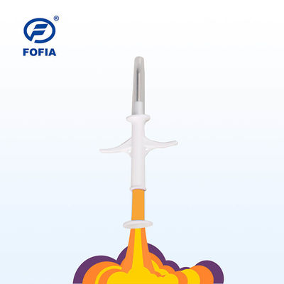 पालतू जानवरों की पहचान और तापमान निगरानी के लिए आईएसओ ट्रांसपोंडर माइक्रोचिप, तापमान सेंसर और FOFIA पेटेंट चिप के साथ