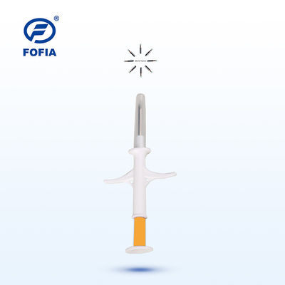 पालतू जानवरों की पहचान और तापमान निगरानी के लिए आईएसओ ट्रांसपोंडर माइक्रोचिप, तापमान सेंसर और FOFIA पेटेंट चिप के साथ