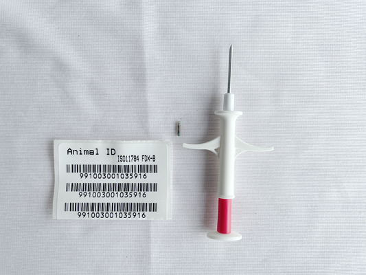 पशु तापमान निगरानी और प्रबंधन के लिए ISO11784/5 FDX-B पशु आईडी माइक्रोचिप