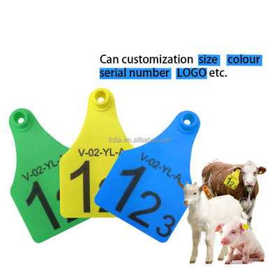 RFID Ear Tag for Livestock Management with Large Size 76*118mm Middle Size 64*97mm and Small Size 57*80mm