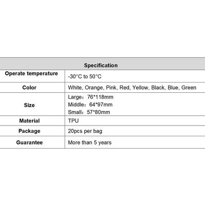 0.01 सूअर के लिए पशु पहचान टैग मवेशी बकरी के लिए टीपीयू सामग्री से बने प्लास्टिक कान टैग गाय भेड़