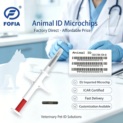 ICAR पशु पहचान के लिए ISO11784/5 FDX-B के साथ निष्फल प्रत्यारोपित माइक्रोचिप