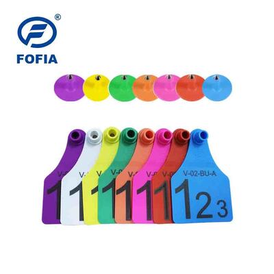 FOFIA Cow TPU Visual Yellow Livestock Connect Cattle Ear Tag T921 मॉडल