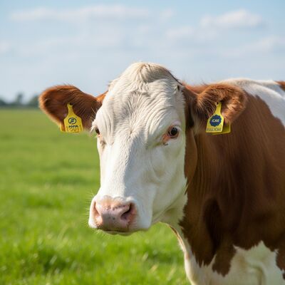 T921 नया फोफिया पशु कान टैग पीला बकरी कान टैग उच्च गुणवत्ता आरएफआईडी टीपीयू फार्म मवेशी घोड़ा 1.5 साल की वारंटी