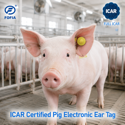 फ़ोफ़िया ET908 आरएफआईडी पशु कान टैग 134.2KHz FDX-B स्मार्ट पशुधन आईडी टैग पूर्ण आईसीएआर के साथ