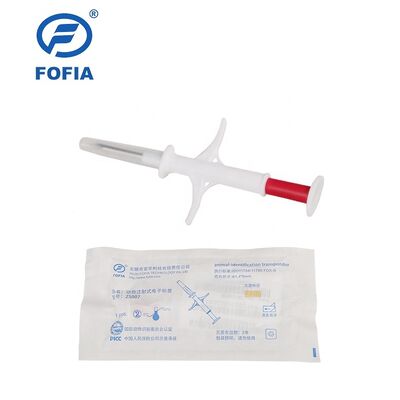 FOFIA RFID 134.2kHz Animal Microchip FDX/EM4305 Chip IP67 Waterproof for Cattle/Pig/Sheep Livestock Pet Injection Plastic