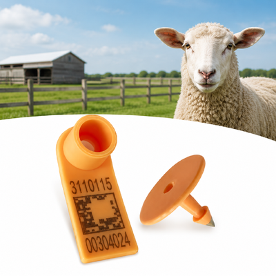 Tension 250N Sheep Identification Tags Tags with Reading Distance 0 to 15 Meters Designed to Withstand Harsh Environments