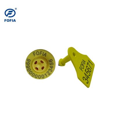 Fofia ET957+T967 Sheep Goat Combination Electronic Animal Tracking Ear Tag New RFID TPU Plastic Laser Coding 3-Year Warranty