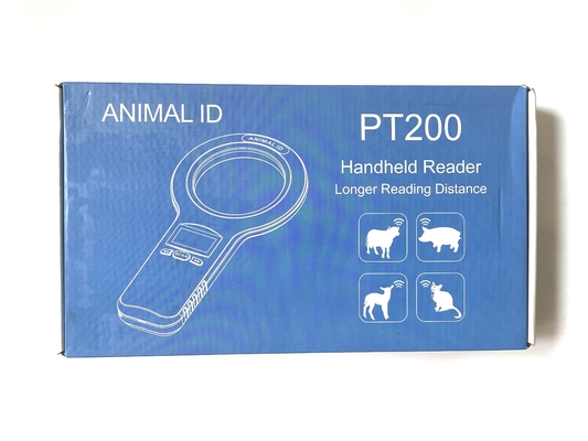 पोर्टेबल 134.2 Khz RFID माइक्रोचिप स्कैनर FDX-B हैंडहेल्ड एनिमल ईयर टैग रीडर
