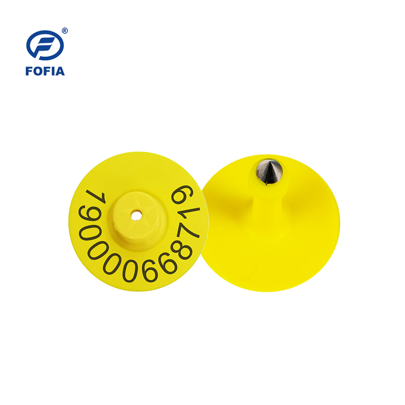 एम्बेडेड FDX-B चिप के साथ RFID कान टैग - सूअरों और भेड़ों के लिए डिज़ाइन किया गया