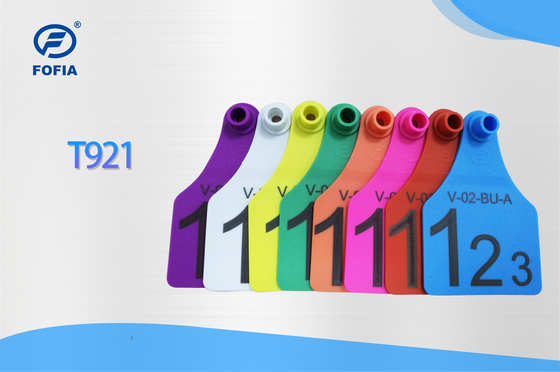 पशु पशुओं के लिए उच्च गुणवत्ता वाले लेजर उपलब्ध सामग्री के साथ दृश्य कान टैग tpu पशु आईडी